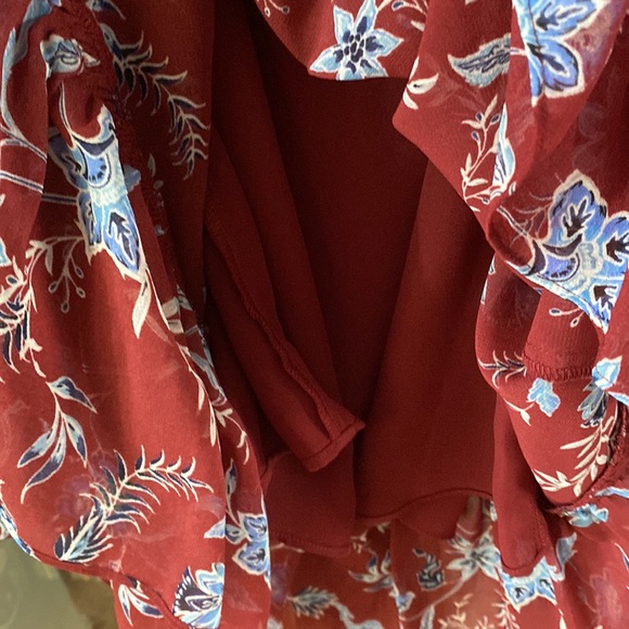 REBECCA MINKOFF Ruflle Above Knee Mini Dress Size S - Picture 13 of 15